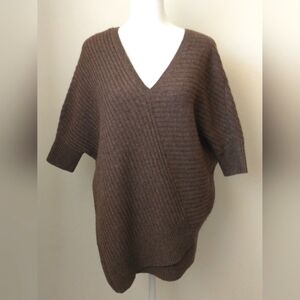 Vince ribbed wool cashmere dolman sleeve sweater XS